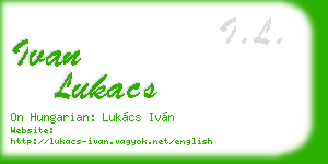 ivan lukacs business card