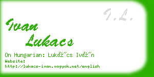 ivan lukacs business card